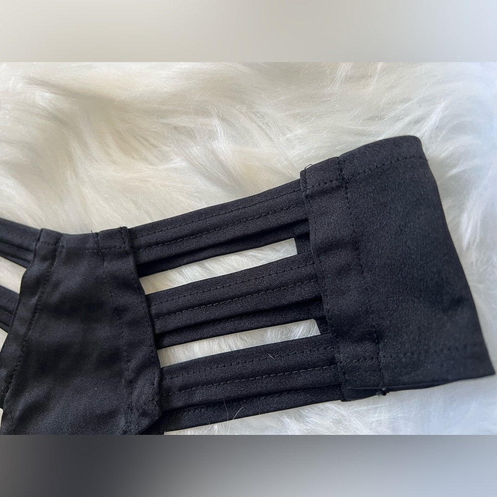 Black Strappy Cutout Festival Bottoms - Picture 3 of 5